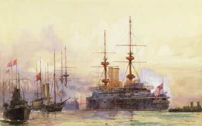 Le Prince George à Spithead. Le Requiem Naval de la Reine Victoria